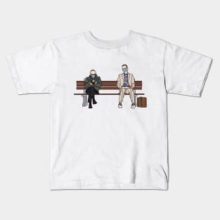 Bernie Sanders and Forrest Gump (color) Kids T-Shirt